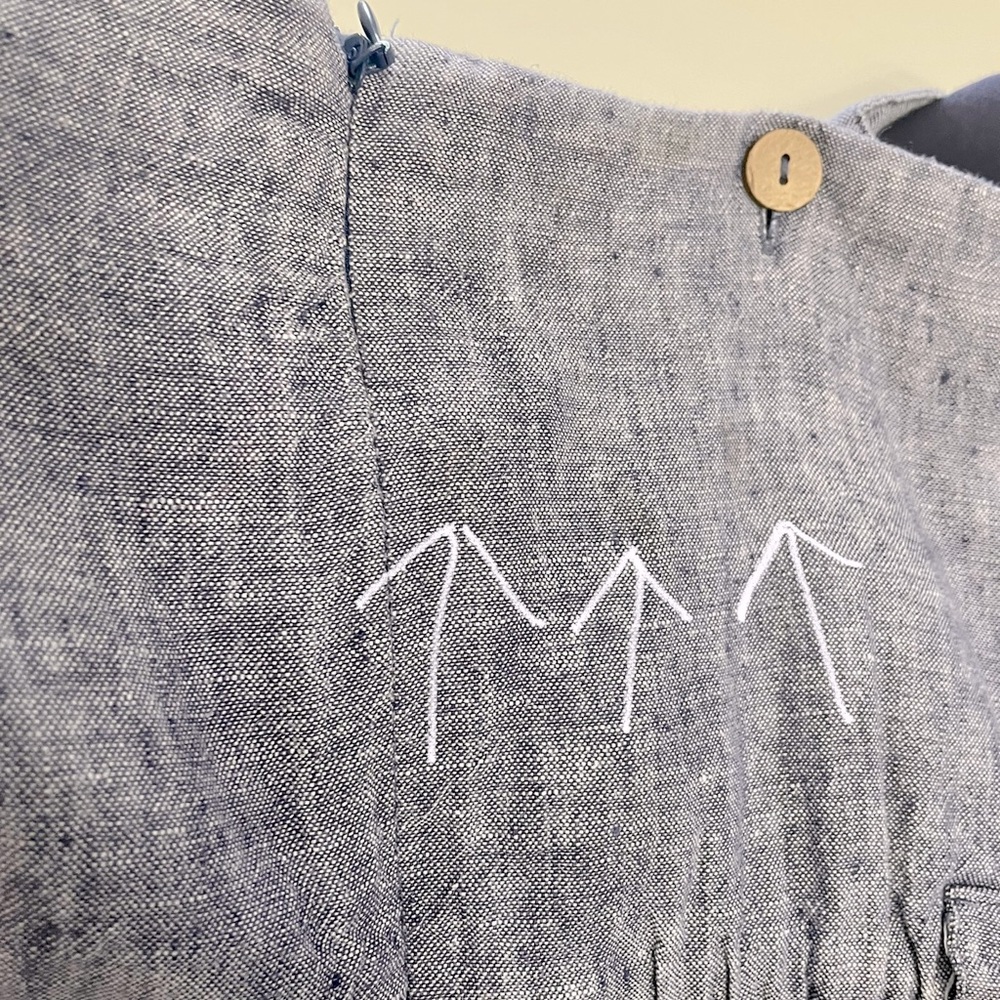 Linen Chambray Jumpsuit - Picture 8 of 10